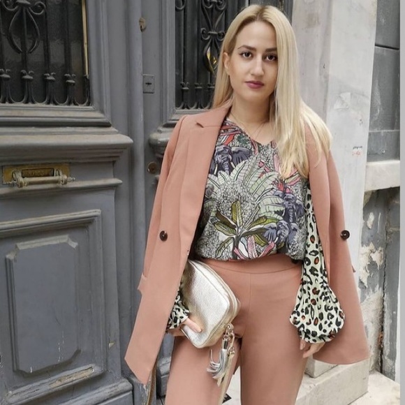 Anthropologie Bl^nk Sibley V-neck Leopard Top XS - Picture 3 of 8